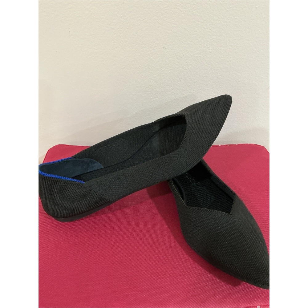Rothy's pointed toe flats Black Blue Women's Size 11 shoes